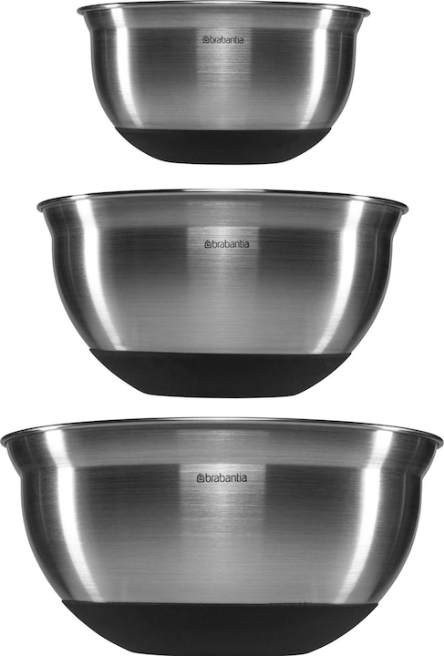 Brabantia Ciotola di miscelazione (26 cm, 3 l, 3 x)