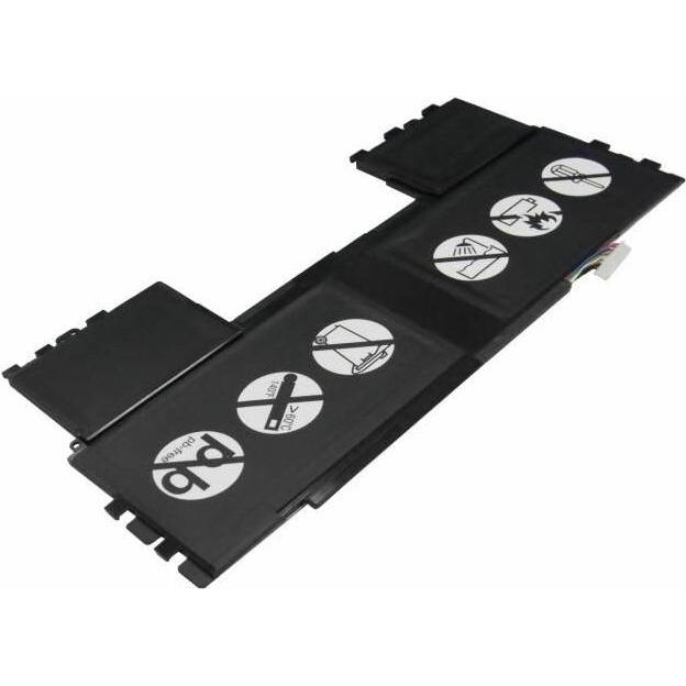 CoreParts Laptop Battery for Acer (1 Zellen, 3790 mAh), Notebook Akku, Schwarz