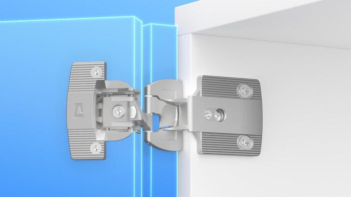Prämeta Einachs-Zwillingstopfbänder SERIE 3000, Türauflage 6.5 mm