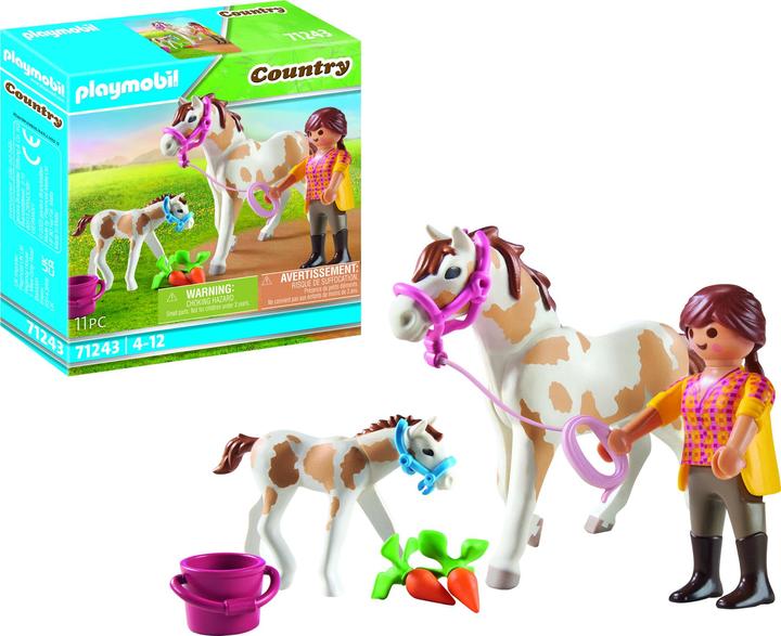 Productafbeelding Playmobil 71243 Paard met veulen (71243, Playmobil Land)