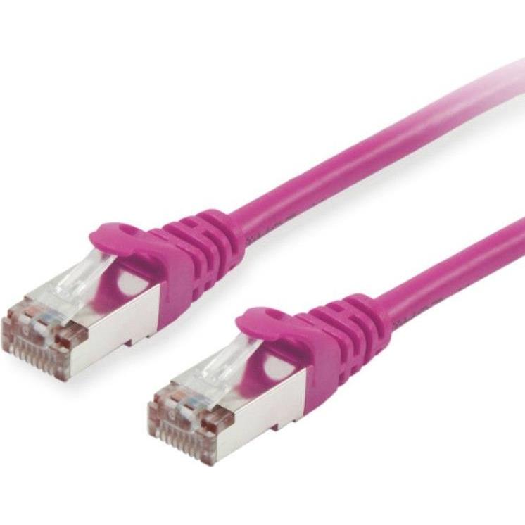 equip Patchkabel Cat6 S/FTP 2xRJ45 25.00m lila (S/FTP, CAT6, 25 m), Netzwerkkabel