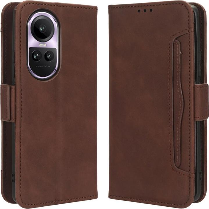 Actual product image Cover-Discount Oppo Reno 10 / 10 Pro - Case with card slots brown (OPPO Reno 10, Oppo Reno 10 Pro)
