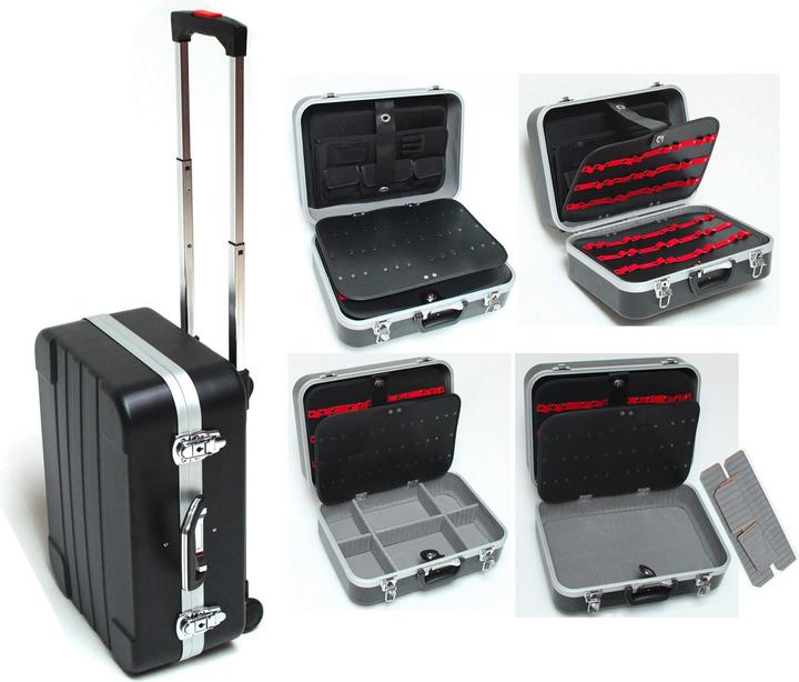 Actual product image Dema Toolbox Trolley Pilot Case ABS black 6+