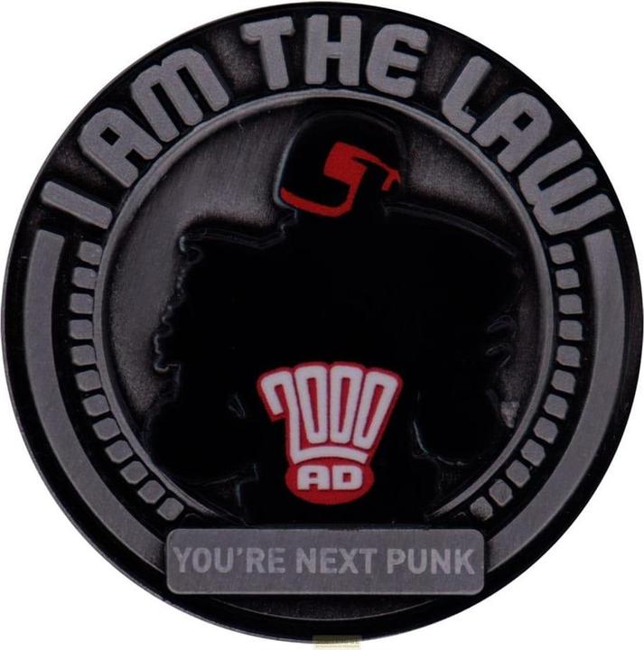 Fanattik 2000 AD Sammelmünze Judge Dredd Mega-City One Limited Edition