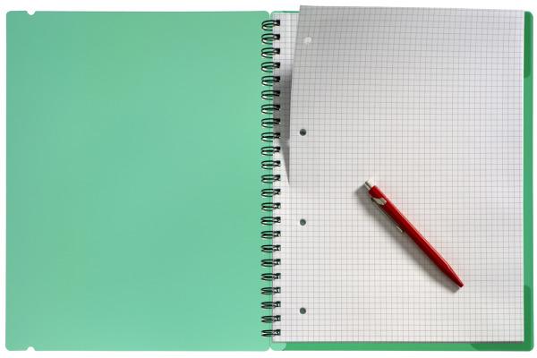 Actual product image Kolma Easy A4 chequered notebook green (A4, Checked, Hardcover)