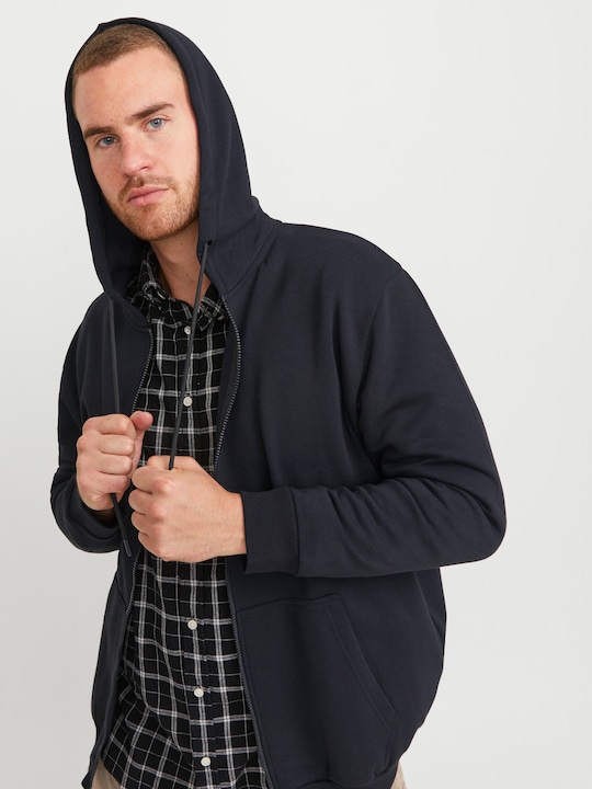 Immagine prodotto Jack & Jones Felpa con cappuccio Plus Size Unicoloured con zip Felpa con cappuccio con zip (XXL)