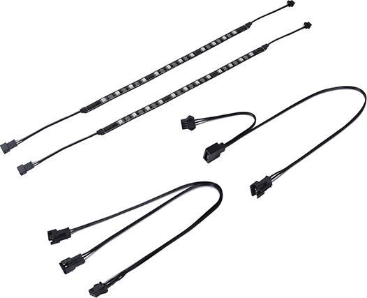 Actual product image Silverstone SST-LS03 - Bright RGB LED Light Strip for modding PC cases, 30cm, 12 pieces adre (RGB)