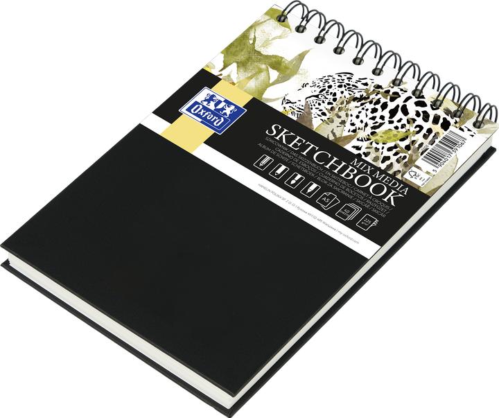 Produktbild Oxford doppelspiralgebundenes Skizzenbuch (A5, Blanko, Weicher Einband)