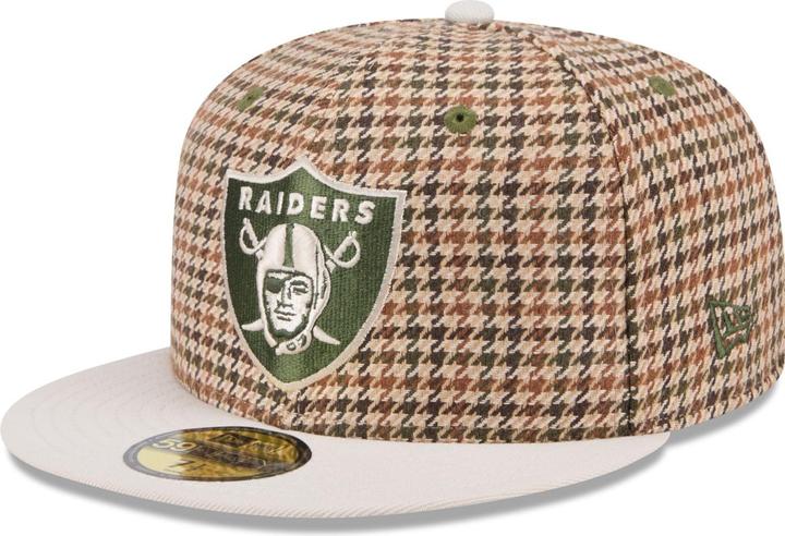 Actual product image New Era 59Fifty Fitted Cap - HOUNDSTOOTH Las Vegas Raiders (7 1/8)