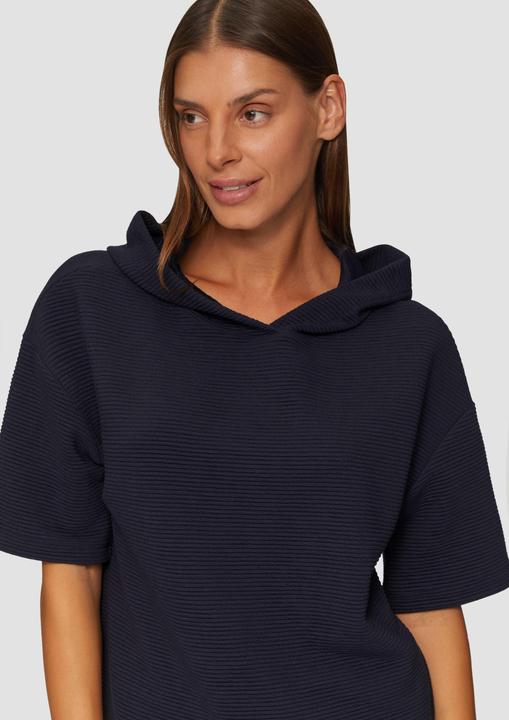 Produktbild s.Oliver Sweatshirt Kurzarm-Sweatshirt mit Strukturmuster (40)