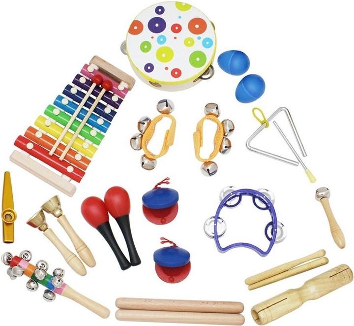 Actual product image Esmée Musik Instrumente Set, Kinder Spielzeug, Xylophon/Triangel/Rassel