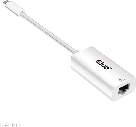Produktbild Club 3D USB3.2 Gen1 Typ-C zu RJ-45 (USB 3.2, RJ45 (1x))