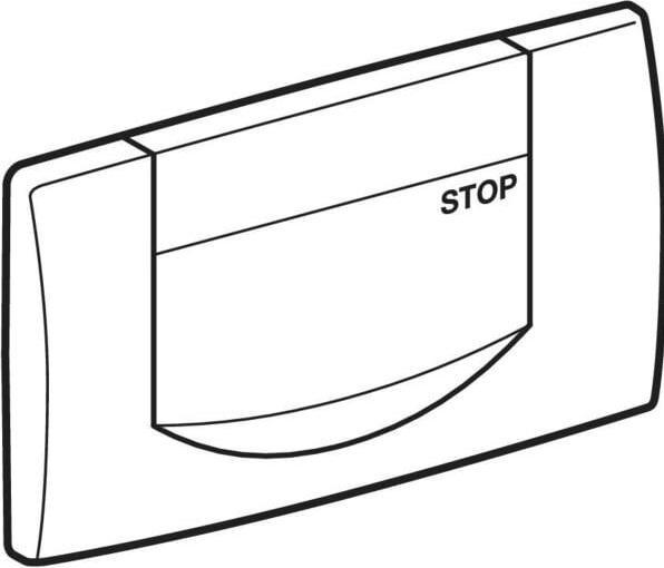 Actual product image Geberit Vertriebs GmbH GE 200F BetPl., for flush-stop-sp. matt chrome-plated