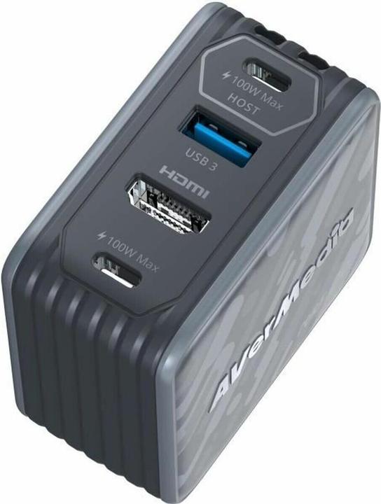 Actual product image AVerMedia Charging dock, Core GO (GC313) Black, 100W GaN, HDMI