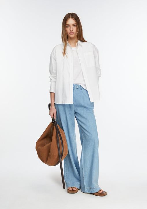 Produktbild Comma Basic Longsleeve aus leicht strukturiertem Baumwoll-Modal-Mix (36)