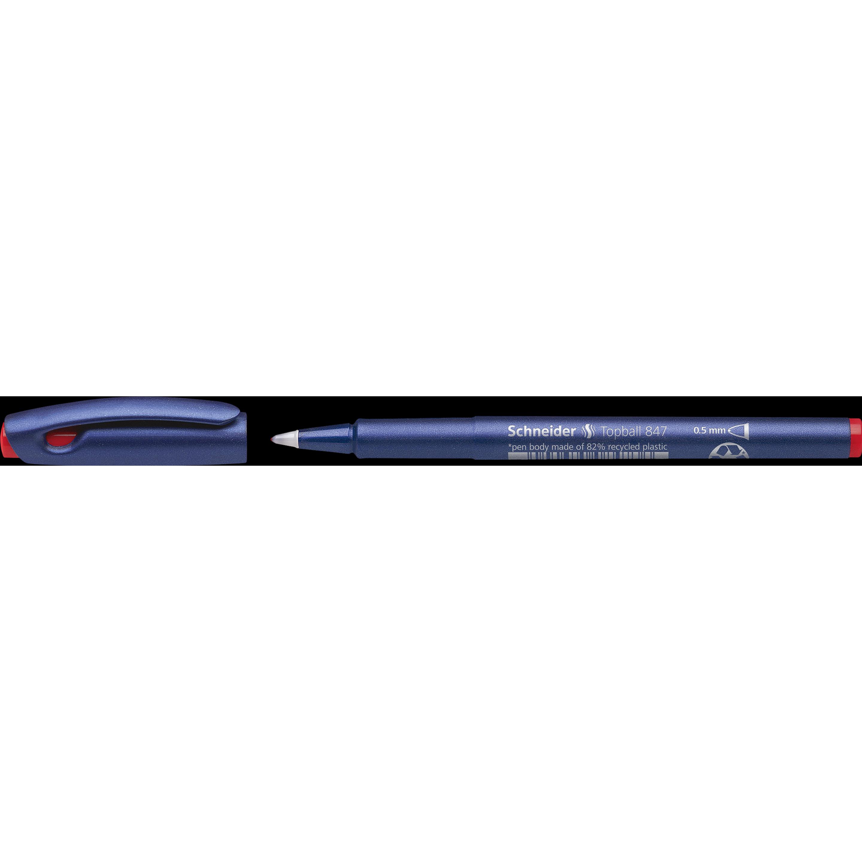 Schneider, Schreibstifte, Roller Topball 847 0.5 rot (Rot, 1 x)