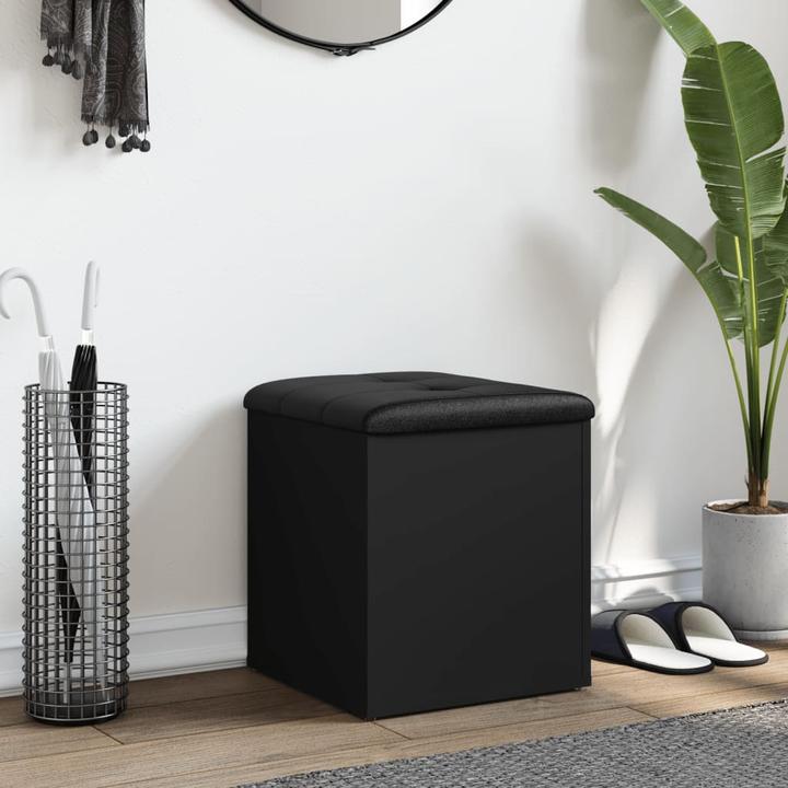 Image du produit vidaXL Banc avec espace de rangement Noir 42x42x45 cm (42 cm)