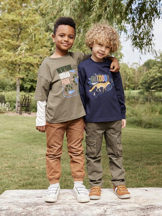 Produktbild Vertbaudet Jungen Shirt in Lagen-Optik mit Recycling-Baumwolle (98, 104)