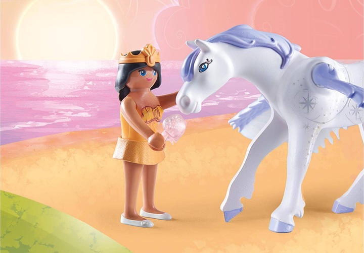Actual product image Playmobil Celestial Pegasus with Rainbow (71361, Playmobil Princess)