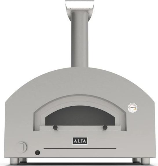 Actual product image Alfa Forni Futuro 2 Pizze Hybrid Silber Schwarz (Pizza oven gas)