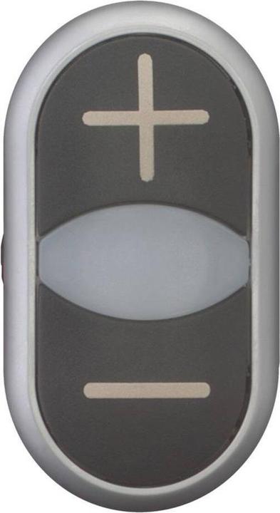 Produktbild Eaton M22-DDL-S-X7/X7 216710 Doppeldrucktaste m.Leuchtm. sw/ws/sw