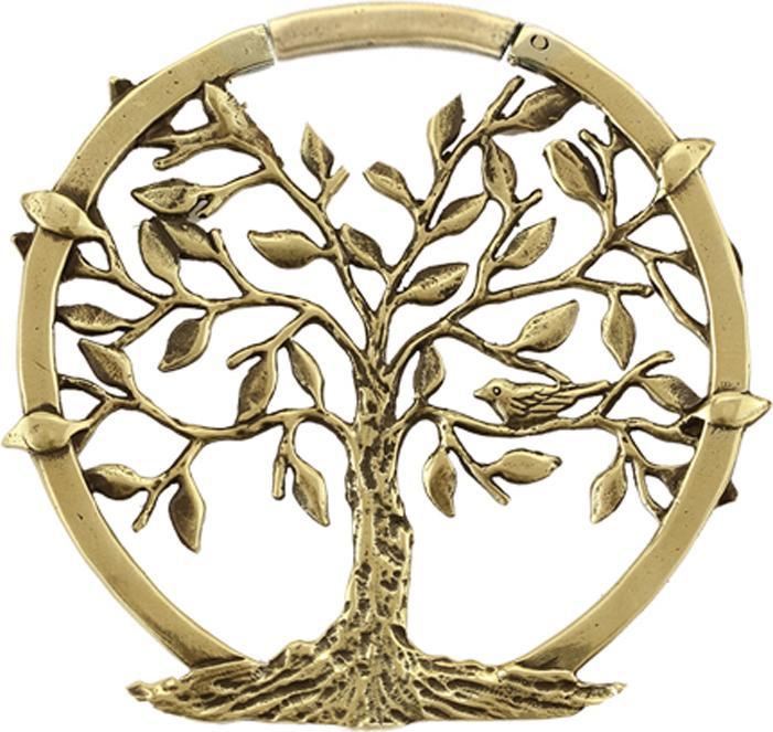 Immagine prodotto Star Piercing Ohrgewicht Segmentring klappbar vergoldet Baum des Lebens (Ottone)