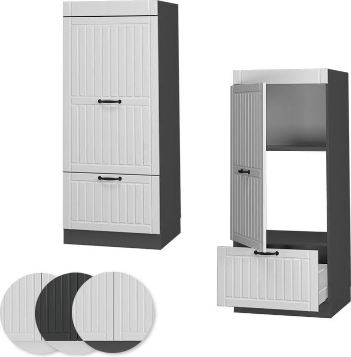 Produktbild Vicco Mikrowellenschrank Fame-Line (60 x 58 x 153.5 cm)