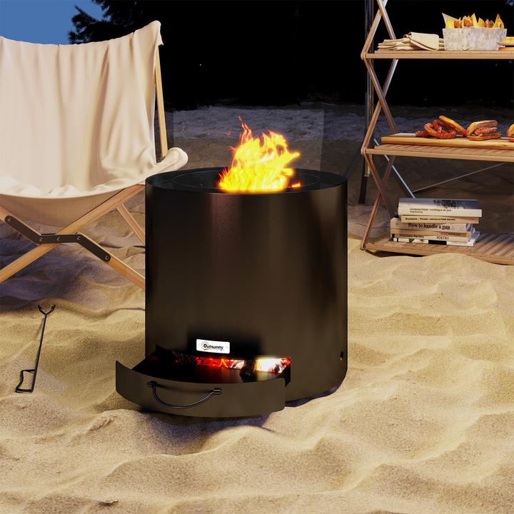 Produktbild Outsunny Feuerschale Stahl Schwarz (45 cm)