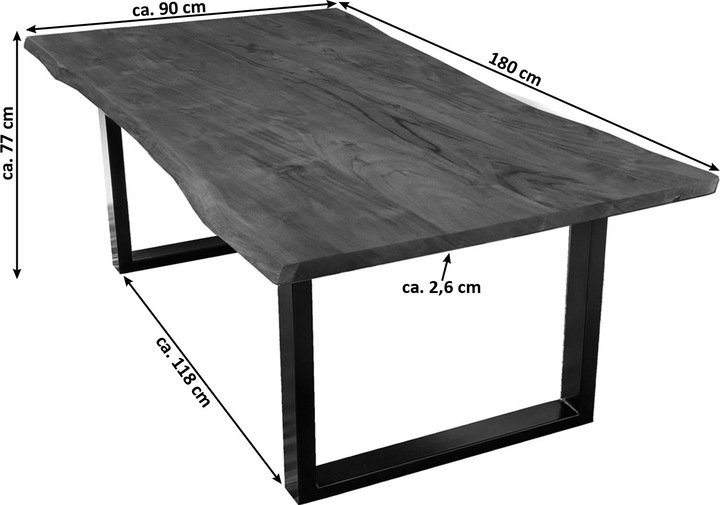 Actual product image SAM Leisje (180 x 90 x 77 cm)