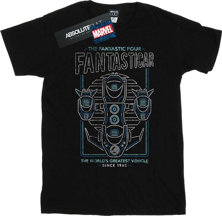 Immagine prodotto Fantastic Four Fantasticar Neon Maglietta Uomo (M)