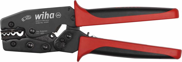 Produktbild Wiha Crimpwerkzeug für nicht isolierte Kabelschuhe mitgeschlossener Hülse (220 mm)