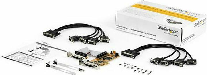 Image du produit StarTech PEX8S1050LP Carte d'interface PCI Express (8 ports, RS232, PCIe, low profile)