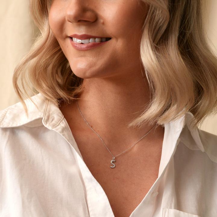 Produktbild Hot Diamonds Diamant Buchstaben Halskette S (Silber 925, 40 - 45 cm)