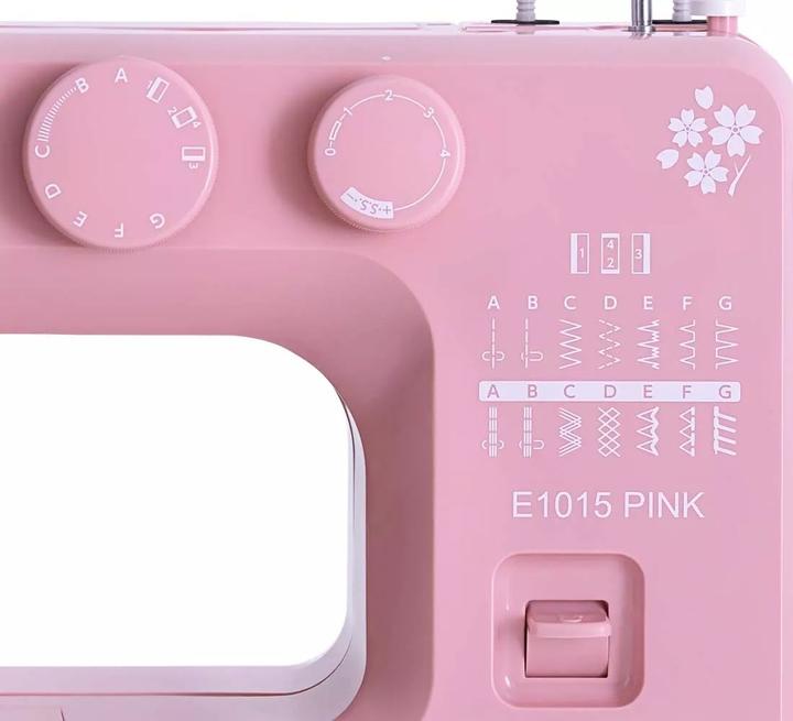 Productafbeelding Janome Juno E1015 naaimachine roze