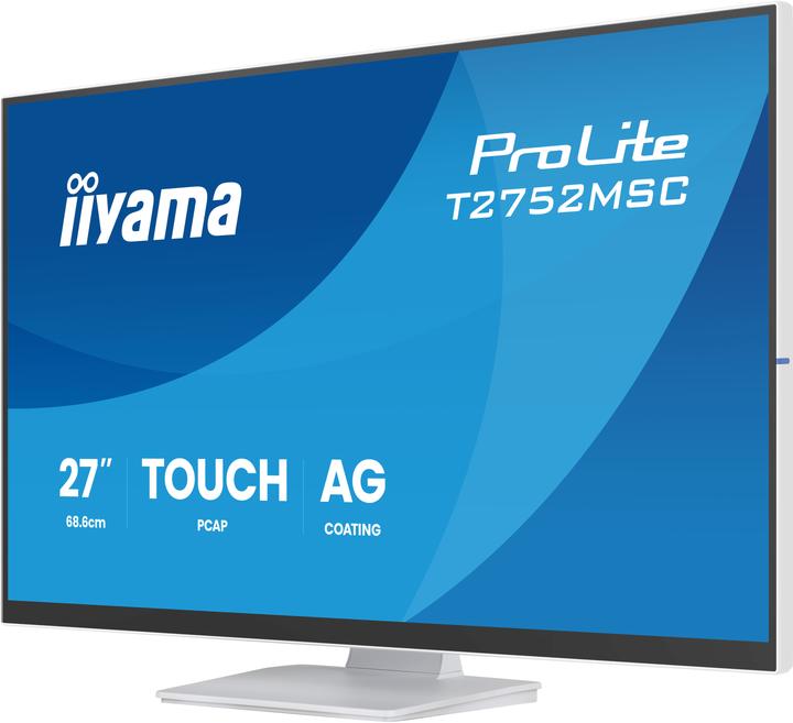 Image du produit iiyama 27" WHITE IPS Optical Bonded PCAP, 10P T (1920 x 1080 pixels, 27")
