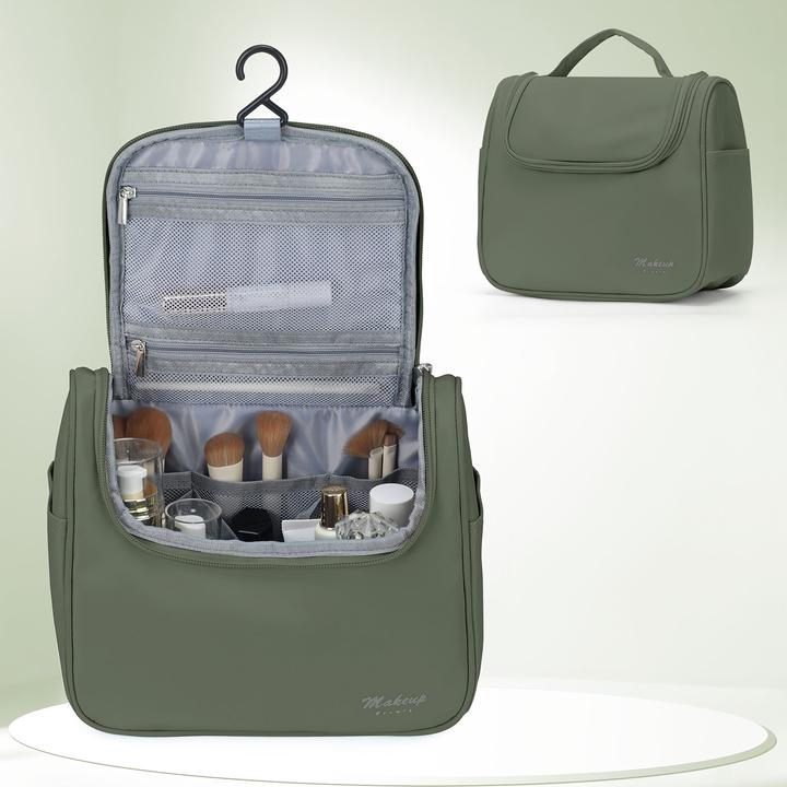Produktbild Only-Bags.Store Casual Style grosse Kapazität Kosmetikkoffer, Nylon Kulturtasche mit mehreren Taschen, langlebig (9.80 l)