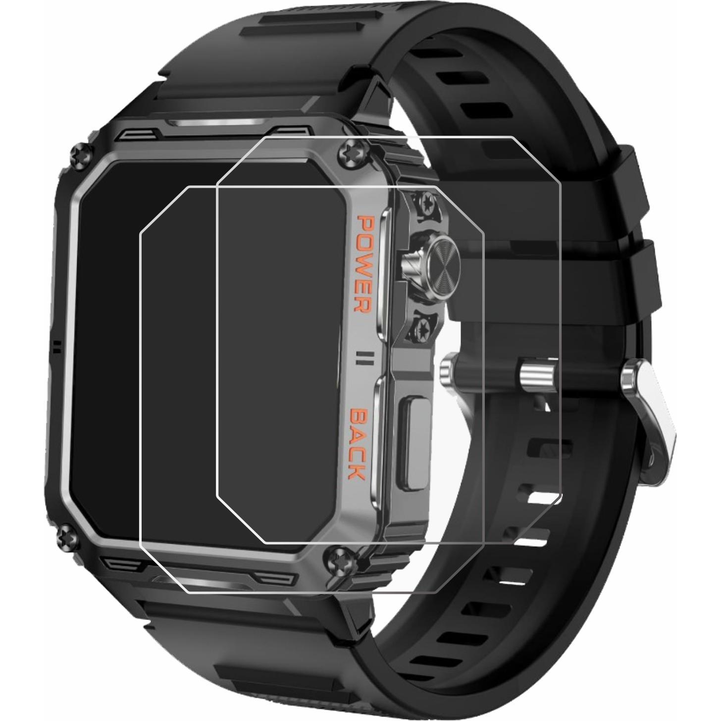 Thumbnail - ScreenLeaf Schutzfolie nachhaltiger Displayschutz Displayschutzfolie Folie Klar Transparent, Smartwatch Schutzfolie, Tra...