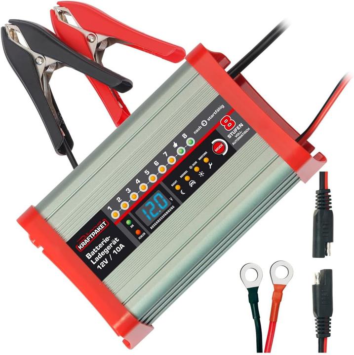Produktbild Dino Automatikladegerät Vollautomatisches Batterieladegerät mit Camping Funktion (12V, 10 A)