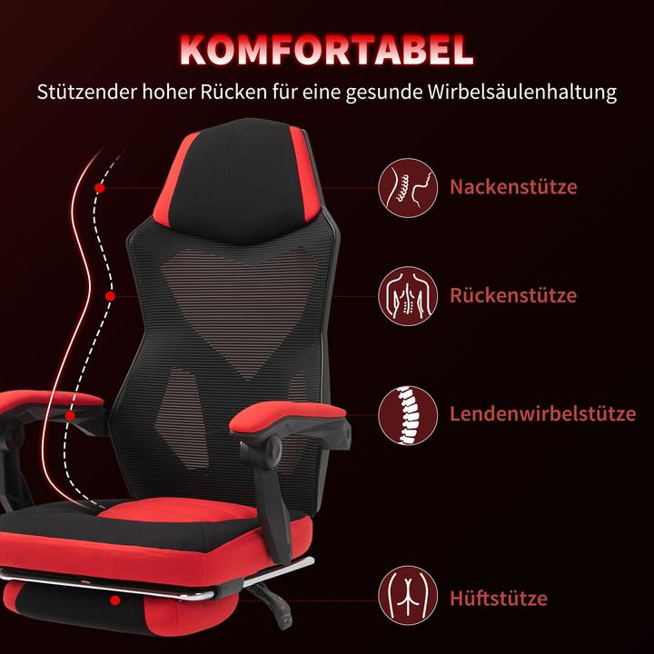 Image du produit Vinsetto Chaise de jeu avec repose-pieds