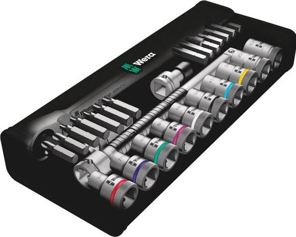 Actual product image Wera 8100 SC 11 Zyklop Metal Ratchet Set (1/2")