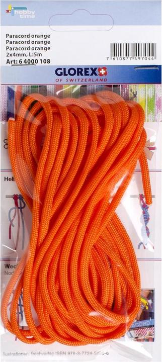 Produktbild Glorex Paracord 2x4mm, 5m orange