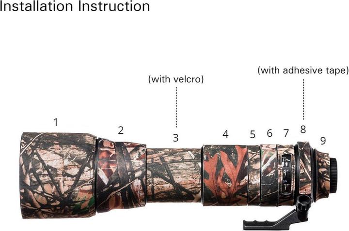 Image du produit easyCover Couvre-chêne pour objectif Camou. Forest pour Tamron 150-600mm (Manchon)