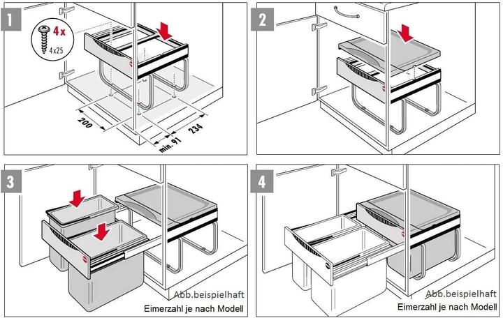 Image du produit Hailo Collecteur de déchets (29 l)