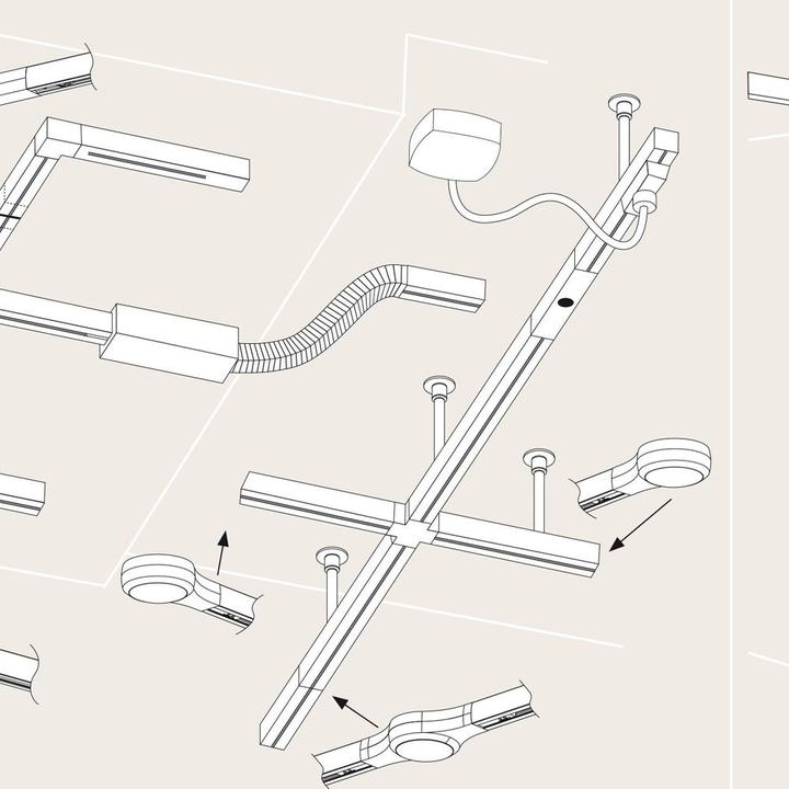 Actual product image Paulmann URail LED line connector