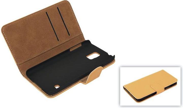 Produktbild König Design Schutzhülle Handytasche (Flip Quer) für Handy Samsung Galaxy S5 / S5 Neo Hellbraun (Samsung Galaxy S5, Samsung Galaxy S5 Neo)
