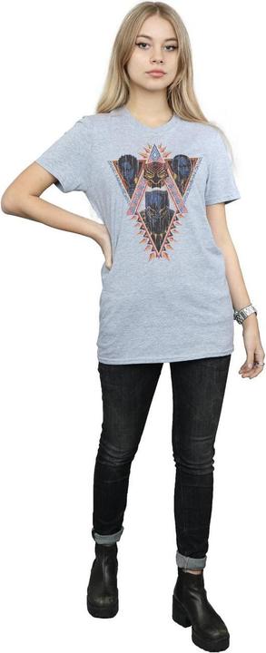 Produktbild Black Panther Tribal Heads Baumwolle Boyfriend TShirt (L)