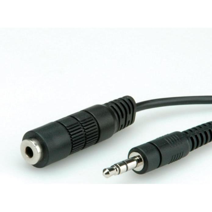 Roline Stereo-Klinke Verlängerung (5 m, 3.5mm Klinke (AUX)), Audio Kabel