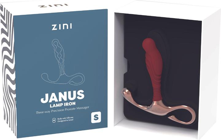 Actual product image Zini Janus Lamp Iron, Three Way Precision Prostate Massager (Small)
