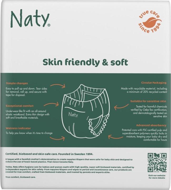 Produktbild Naty Bio-Windelhöschen (Gr. 6, Tragepack, 18 Stk.)