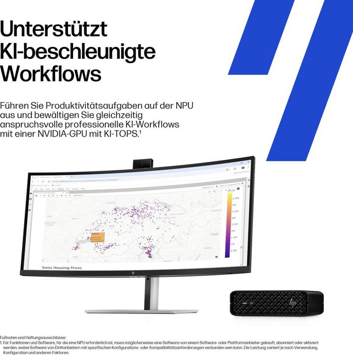 Image du produit HP Z2 Mini G1i A40LTET Core Ultra 7 265 RTX A1000 32GB/1TB SSD Win11 Pro (1000 Go, 32 Go, Intel Core Ultra 7 265)